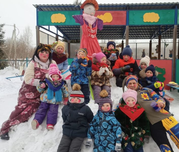Масленицу отметили в детском саду Щегловского