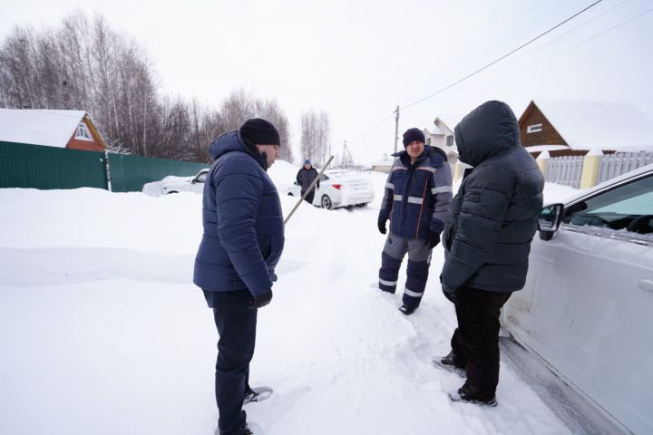 Уборку снега  проверил глава округа