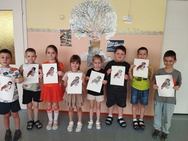 Дошкольники провели воробьиный день