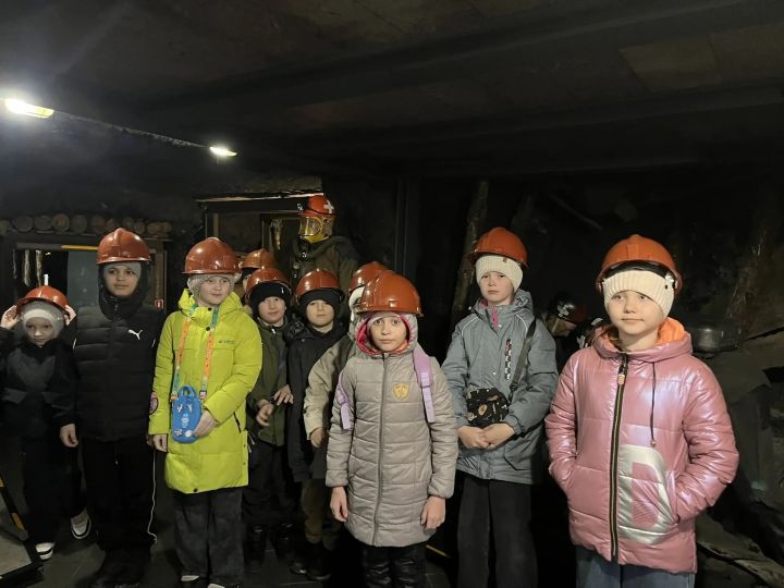 Школьники побывали в шахтёрском музее